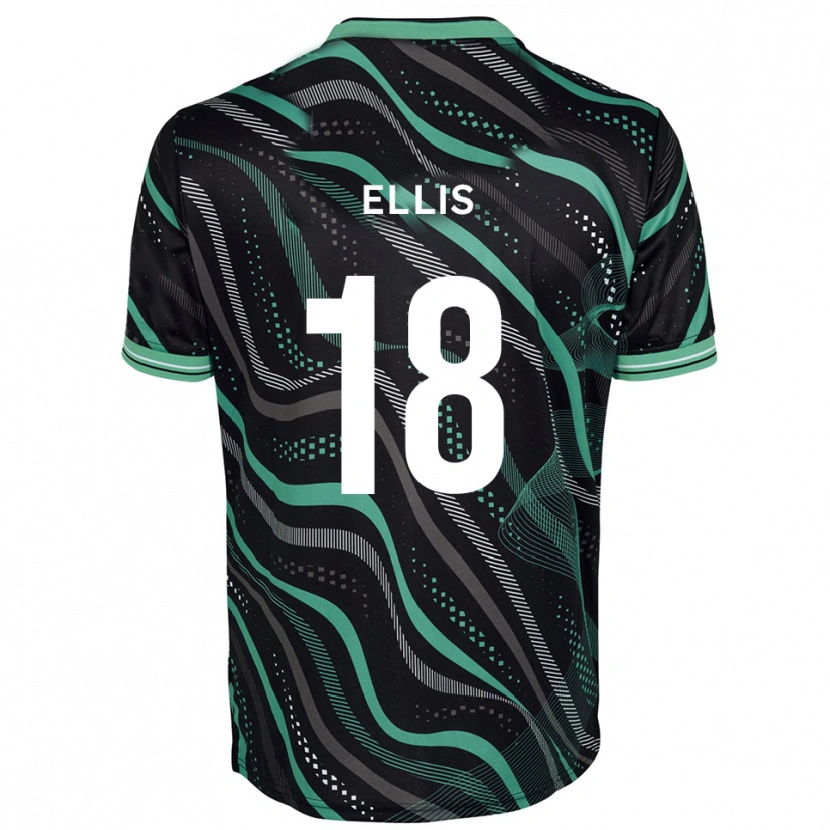 Danxen Men Jack Ellis #18 Black Green Away Jersey 2025/26 T-Shirt