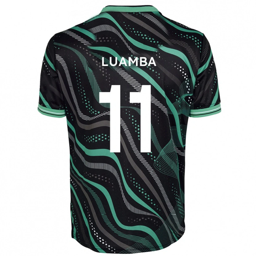 Danxen Men Junior Luamba #11 Black Green Away Jersey 2025/26 T-Shirt