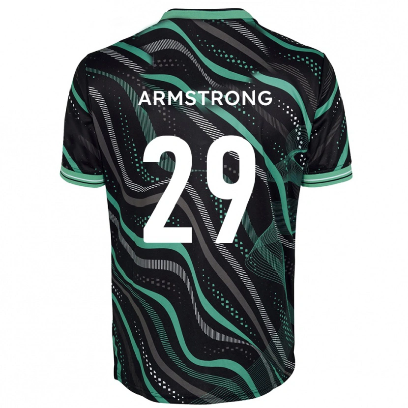 Danxen Men Luke Armstrong #29 Black Green Away Jersey 2025/26 T-Shirt
