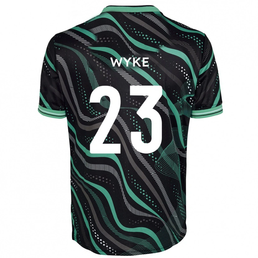 Danxen Men Charlie Wyke #23 Black Green Away Jersey 2025/26 T-Shirt