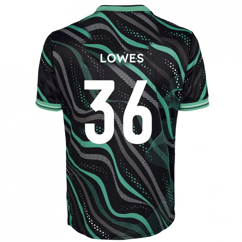 Danxen Men Jonah Lowes #36 Black Green Away Jersey 2025/26 T-Shirt