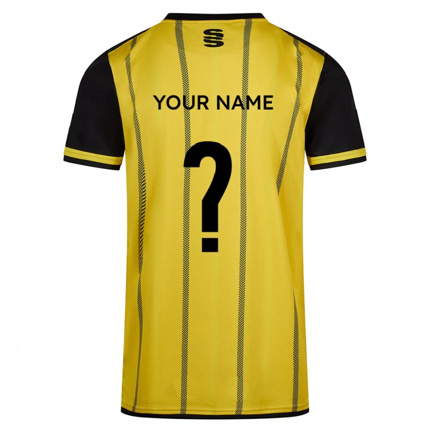 Danxen Men Your Name #0 Yellow Black Away Jersey 2025/26 T-Shirt