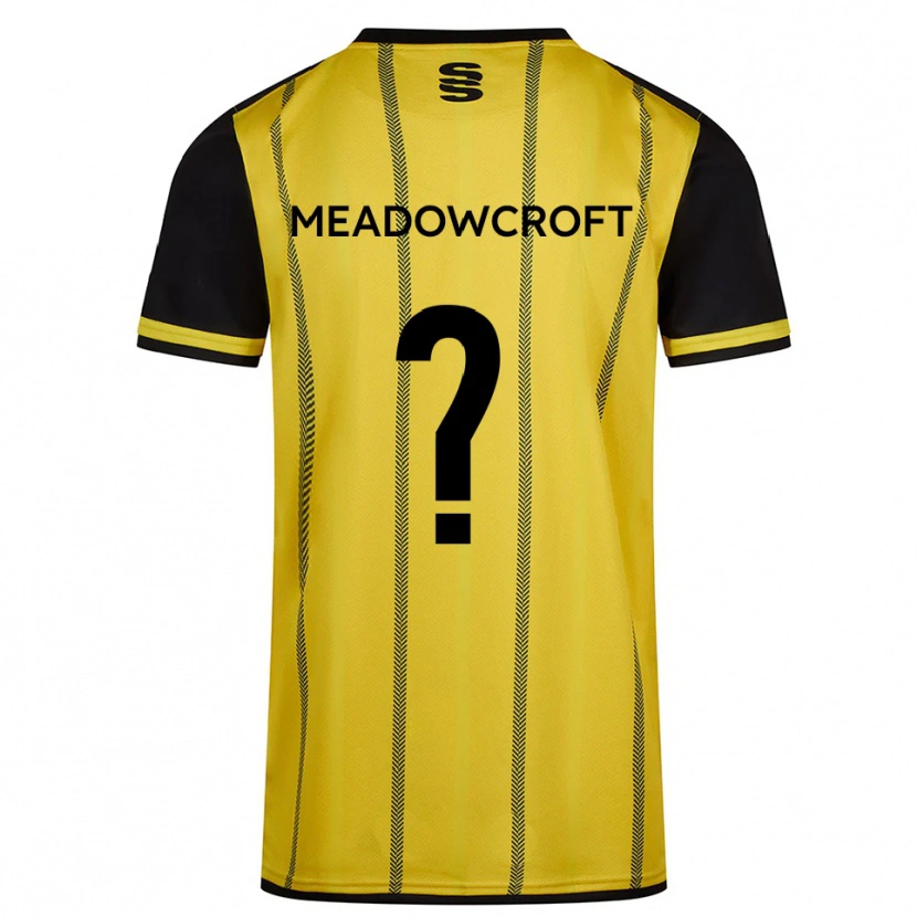 Danxen Men Cullen Meadowcroft #0 Yellow Black Away Jersey 2025/26 T-Shirt