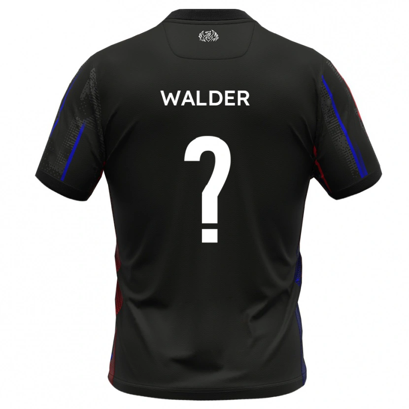 Danxen Men Alex Walder #0 Black Red Away Jersey 2025/26 T-Shirt