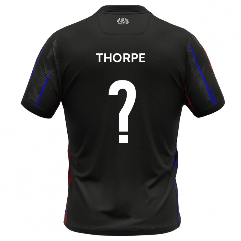 Danxen Men Harry Thorpe #0 Black Red Away Jersey 2025/26 T-Shirt