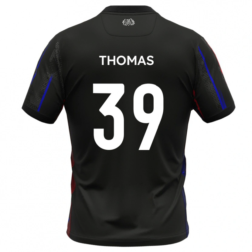 Danxen Men Kwame Thomas #39 Black Red Away Jersey 2025/26 T-Shirt