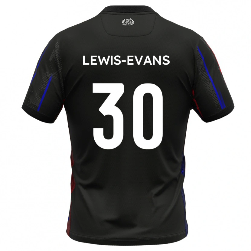 Danxen Men Joe Lewis-Evans #30 Black Red Away Jersey 2025/26 T-Shirt
