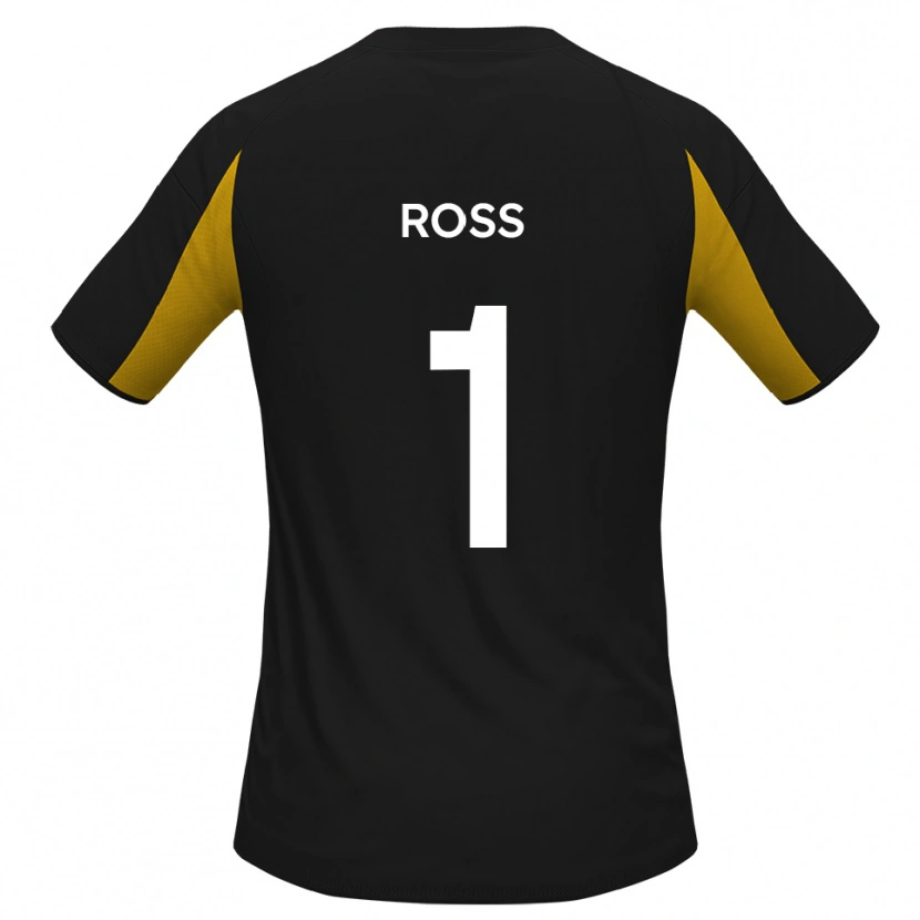 Danxen Men Ethan Ross #1 Black Yellow Away Jersey 2025/26 T-Shirt
