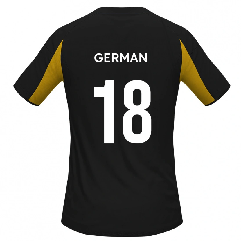 Danxen Men Owen German #18 Black Yellow Away Jersey 2025/26 T-Shirt
