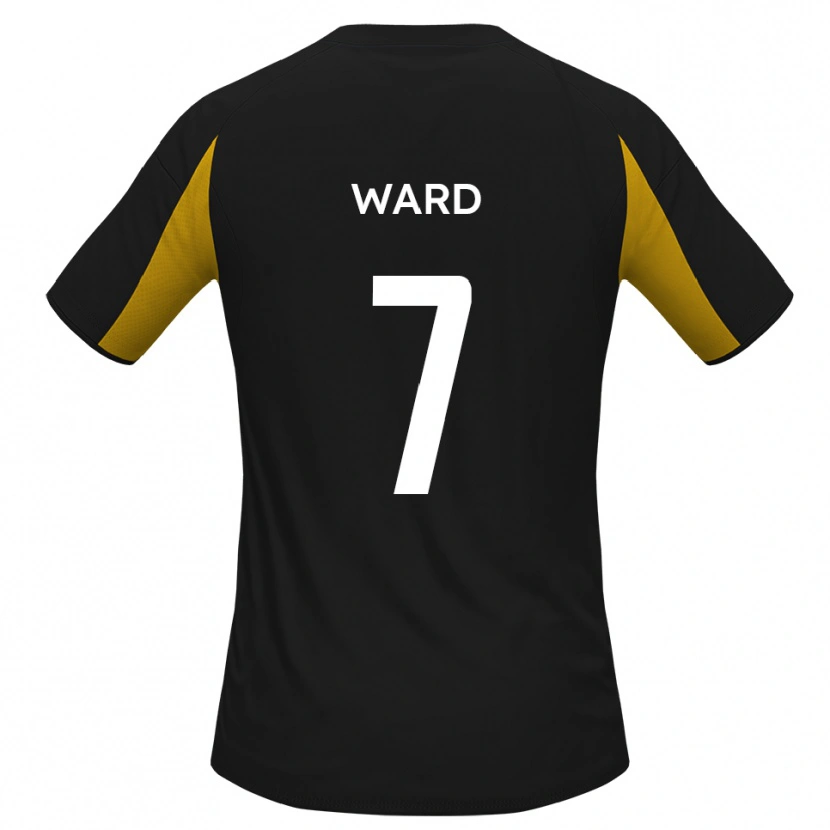 Danxen Men Keaton Ward #7 Black Yellow Away Jersey 2025/26 T-Shirt