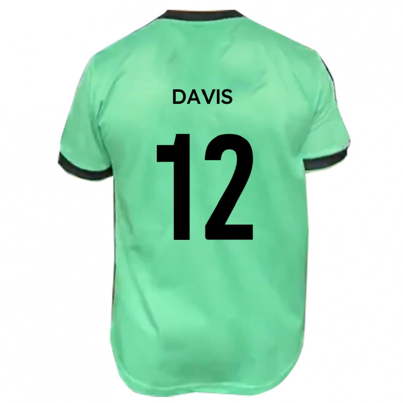 Danxen Men Sonnie Davis #12 Turquoise Black Away Jersey 2025/26 T-Shirt