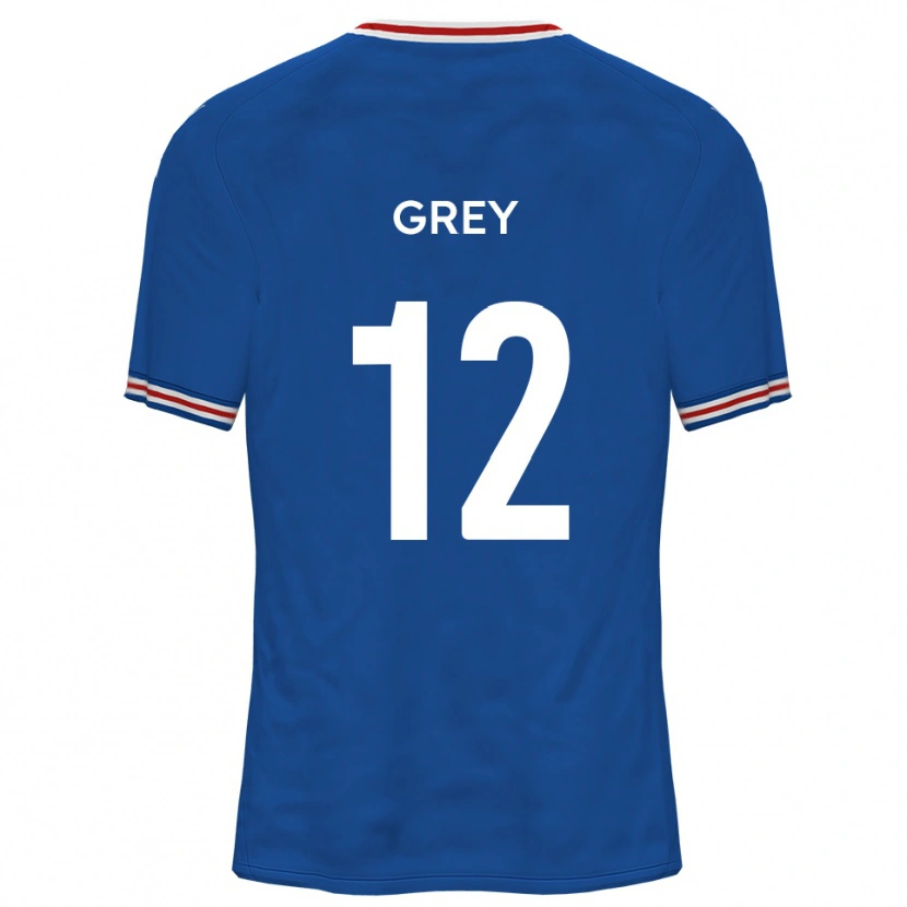 Danxen Men Joe Grey #12 Dodger Blue Away Jersey 2025/26 T-Shirt