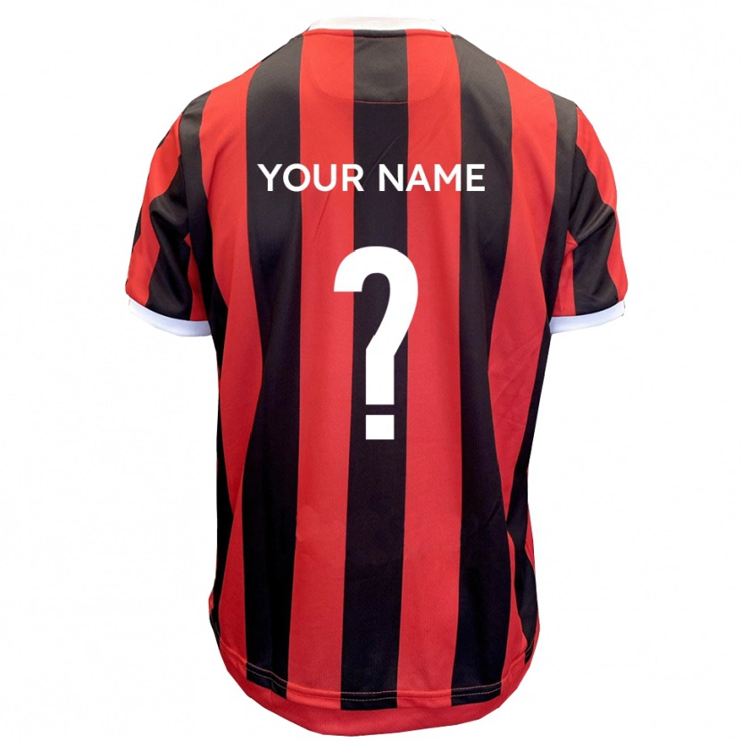 Danxen Men Your Name #0 Red Black Away Jersey 2025/26 T-Shirt