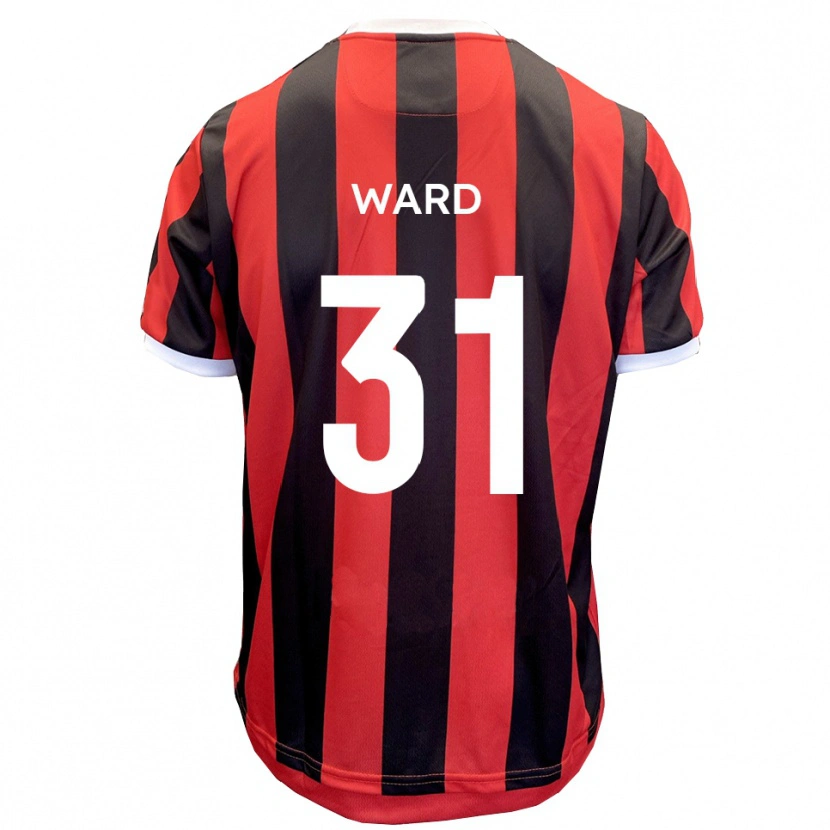 Danxen Men Jed Ward #31 Red Black Away Jersey 2025/26 T-Shirt