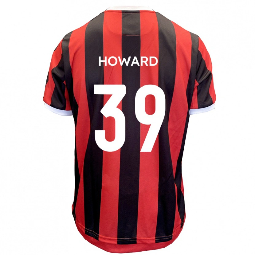 Danxen Men Will Howard #39 Red Black Away Jersey 2025/26 T-Shirt