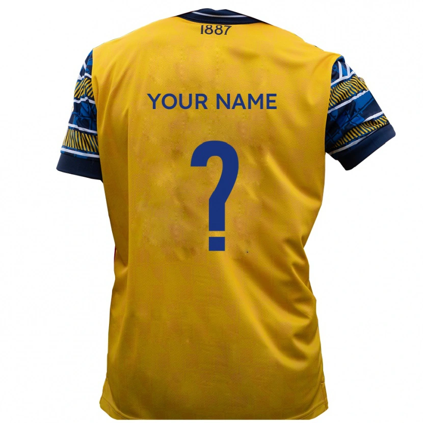 Danxen Men Your Name #0 Yellow Black Away Jersey 2025/26 T-Shirt