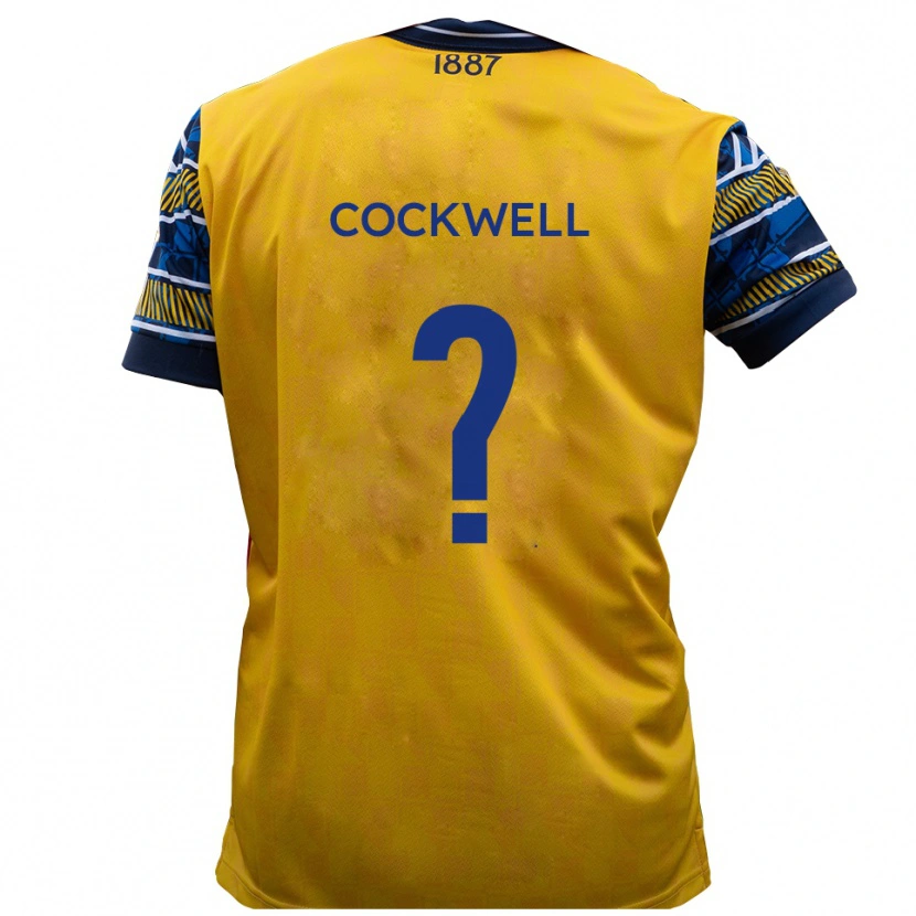 Danxen Men Sam Cockwell #0 Yellow Black Away Jersey 2025/26 T-Shirt