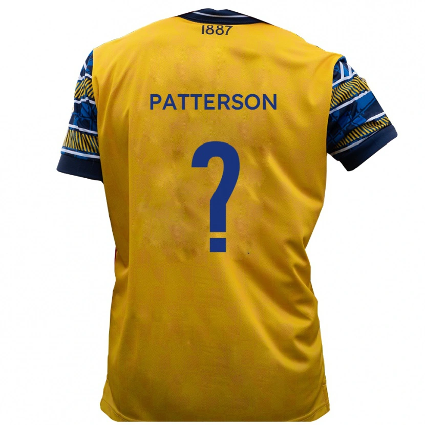 Danxen Men Quincy Patterson #0 Yellow Black Away Jersey 2025/26 T-Shirt