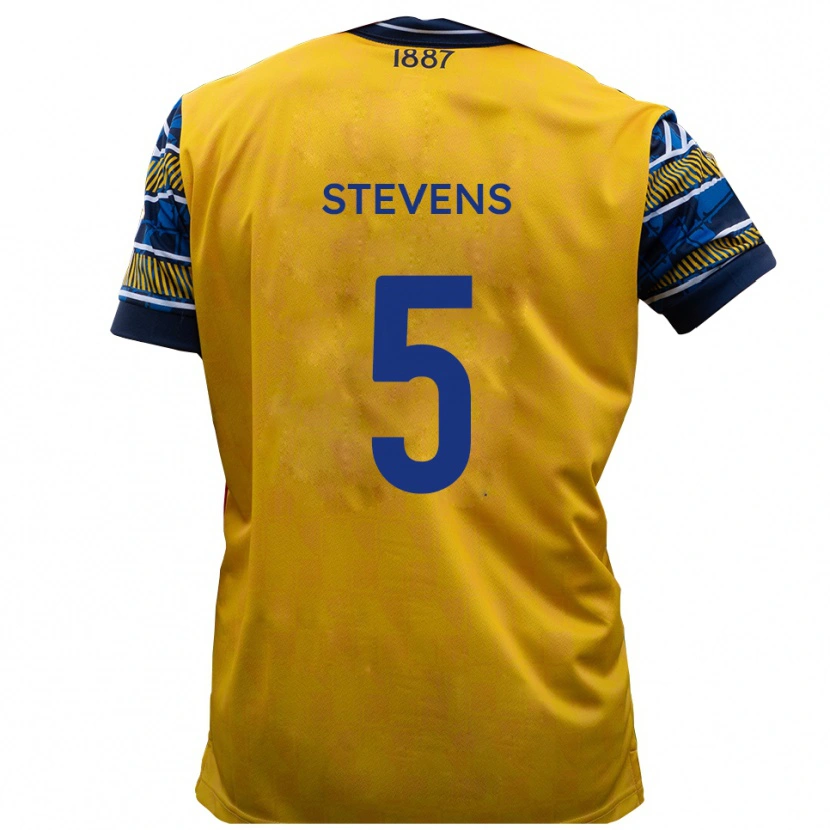 Danxen Men Harrison Stevens #5 Yellow Black Away Jersey 2025/26 T-Shirt