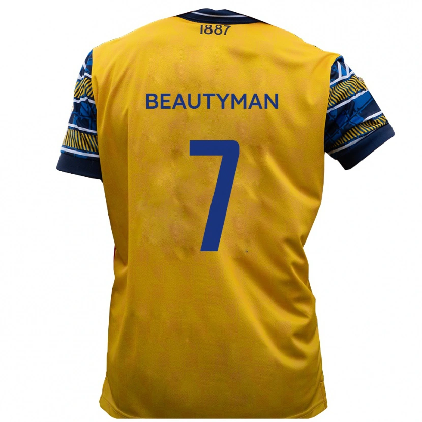 Danxen Men Harry Beautyman #7 Yellow Black Away Jersey 2025/26 T-Shirt