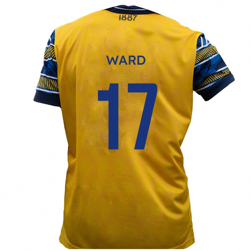 Danxen Men Matt Ward #17 Yellow Black Away Jersey 2025/26 T-Shirt