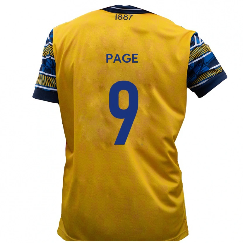 Danxen Men Jalil Page #9 Yellow Black Away Jersey 2025/26 T-Shirt