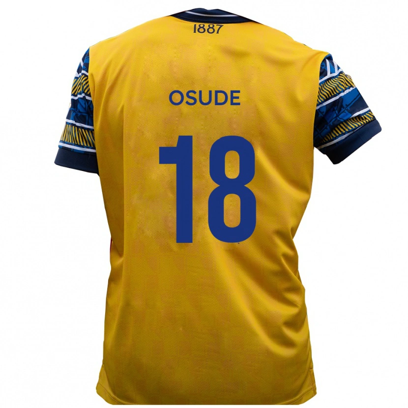 Danxen Men Joshua Osude #18 Yellow Black Away Jersey 2025/26 T-Shirt