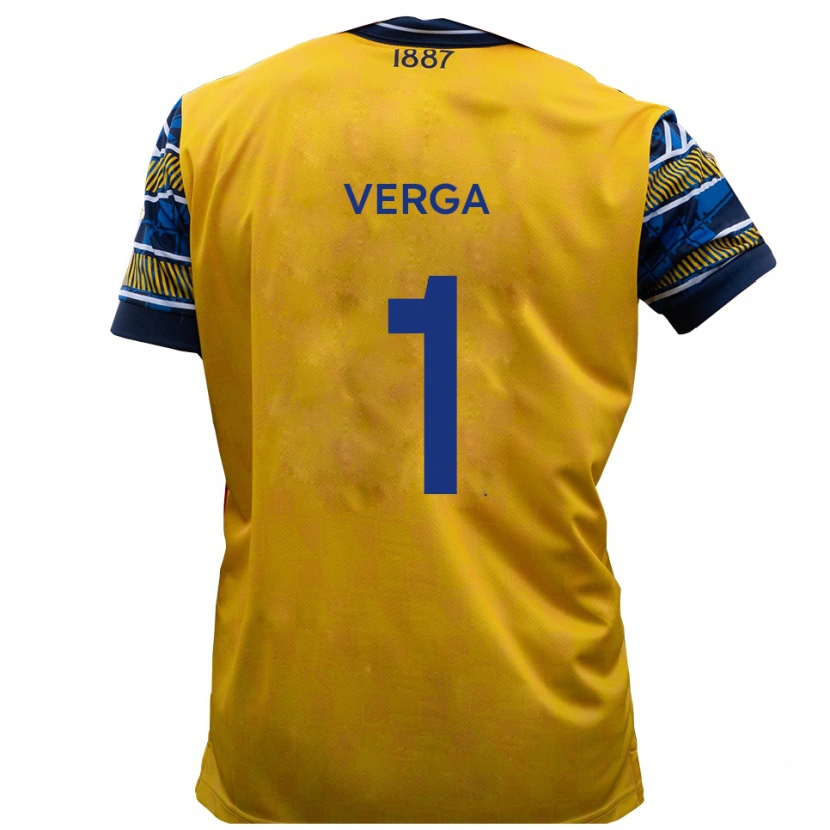 Danxen Men Mikey Verga #1 Yellow Black Away Jersey 2025/26 T-Shirt