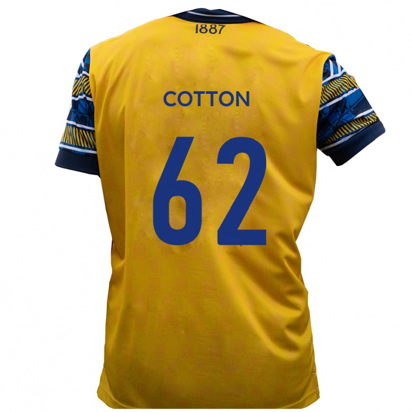 Danxen Men Bailey Cotton #62 Yellow Black Away Jersey 2025/26 T-Shirt