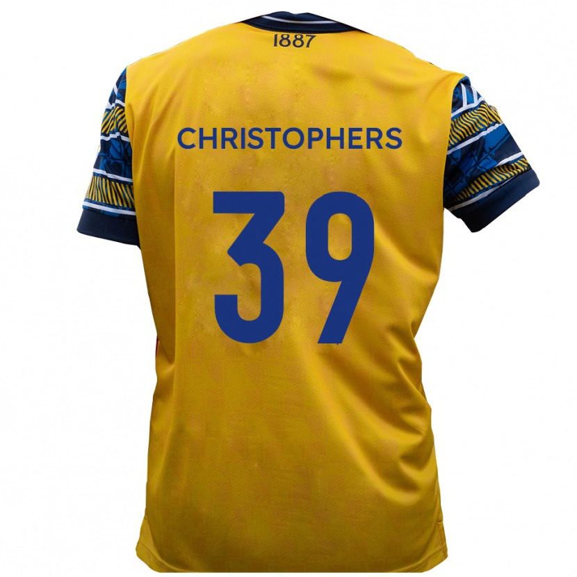 Danxen Men Leo Christophers #39 Yellow Black Away Jersey 2025/26 T-Shirt