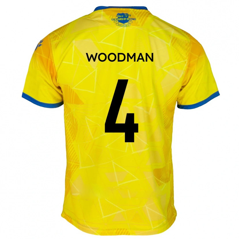 Danxen Men Deon Woodman #4 Yellow Blue Away Jersey 2025/26 T-Shirt