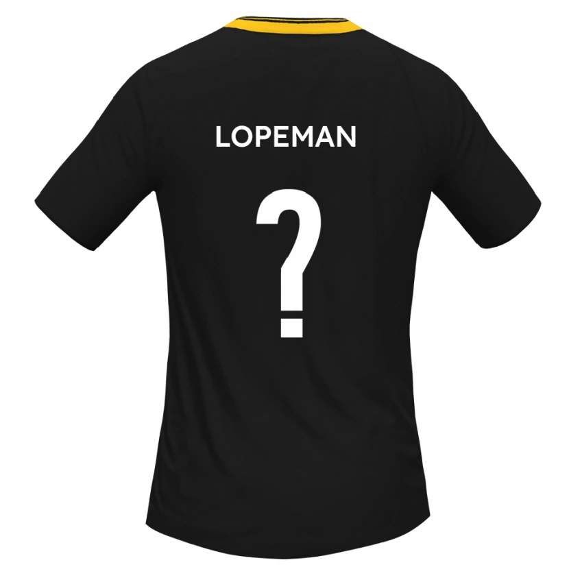 Danxen Men Aidan Lopeman #0 Black Yellow Away Jersey 2025/26 T-Shirt