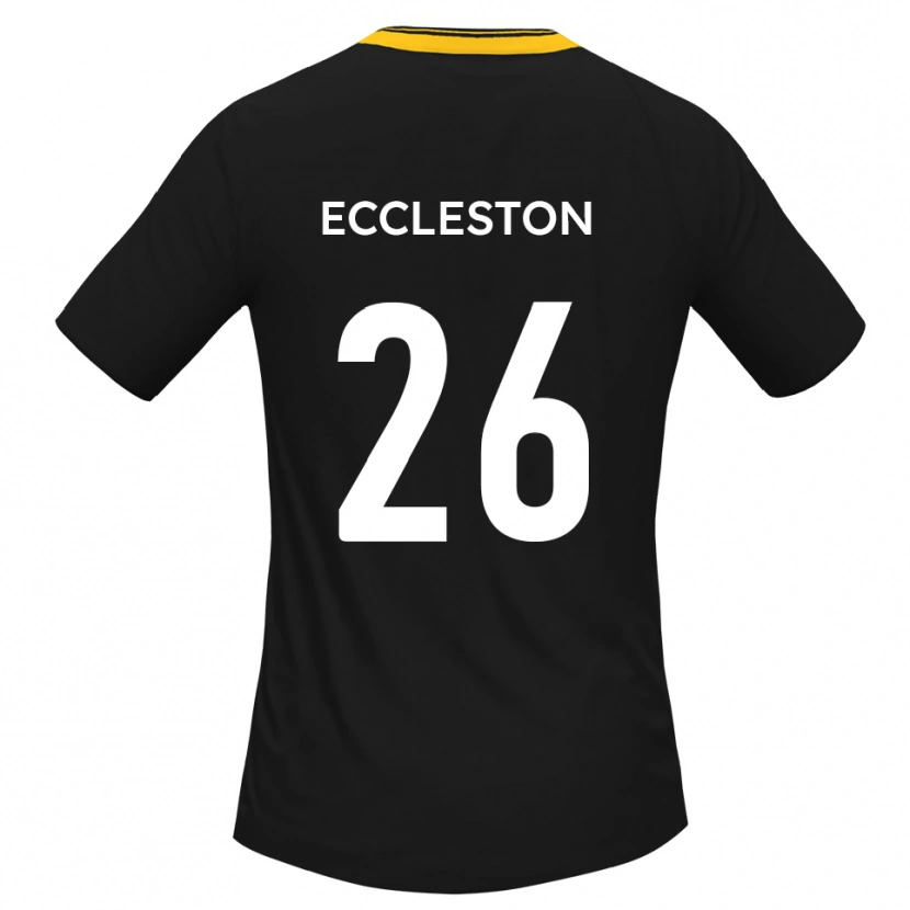 Danxen Men Junior Eccleston #26 Black Yellow Away Jersey 2025/26 T-Shirt
