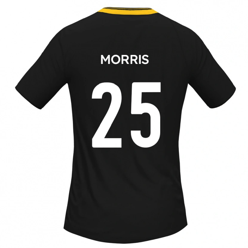 Danxen Men Chad Morris #25 Black Yellow Away Jersey 2025/26 T-Shirt