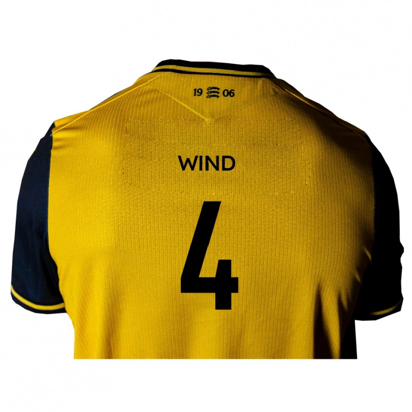 Danxen Men George Wind #4 Yellow Black Away Jersey 2025/26 T-Shirt