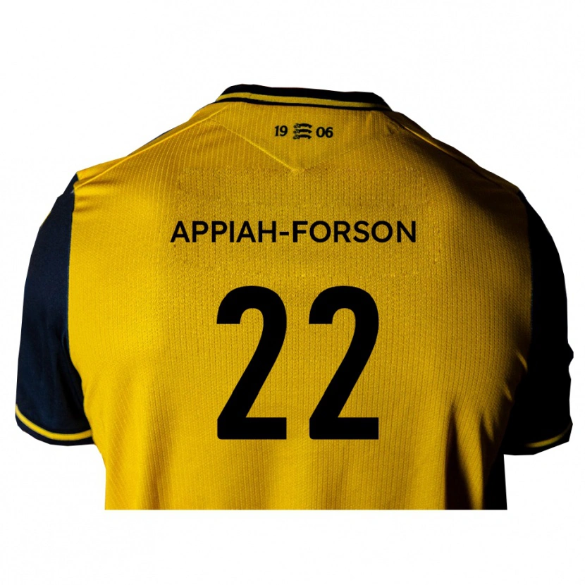 Danxen Men Keenan Appiah-Forson #22 Yellow Black Away Jersey 2025/26 T-Shirt