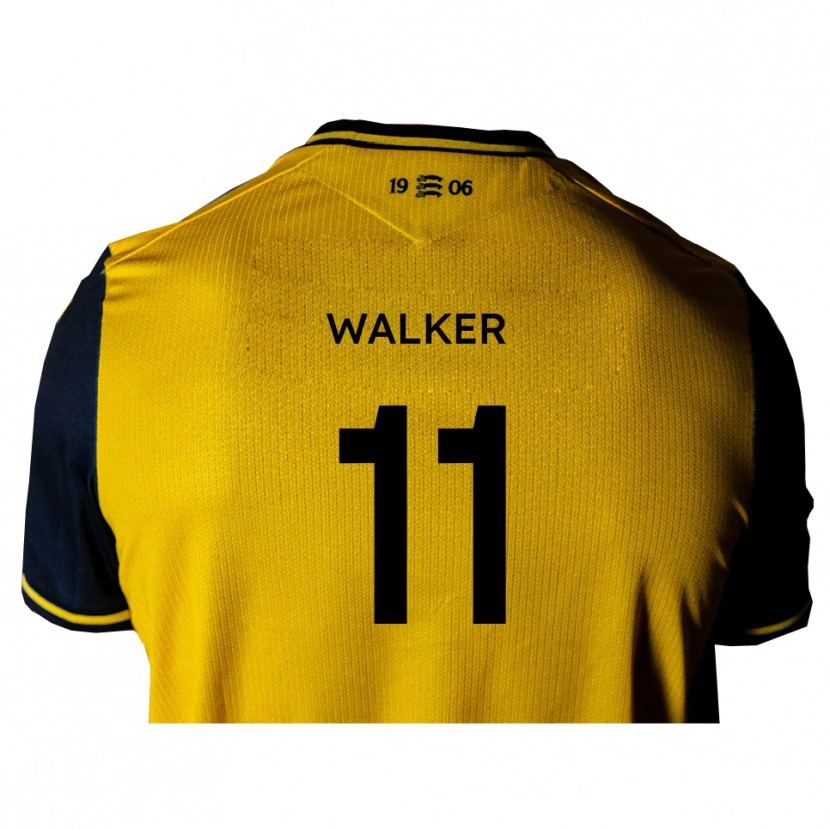 Danxen Men Josh Walker #11 Yellow Black Away Jersey 2025/26 T-Shirt