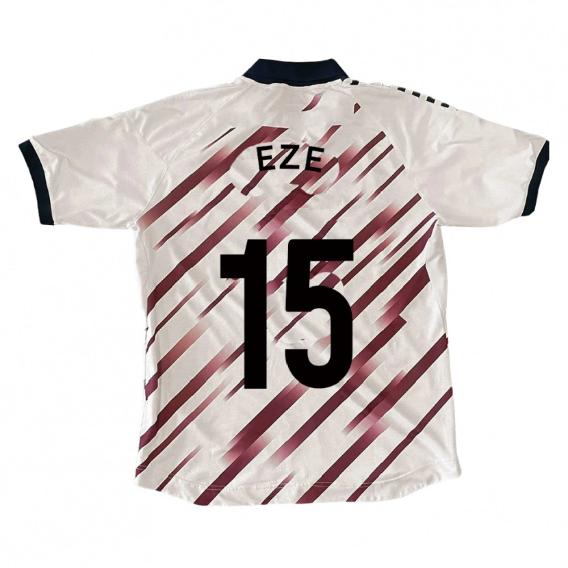 Danxen Men Dubem Eze #15 White Red Away Jersey 2025/26 T-Shirt