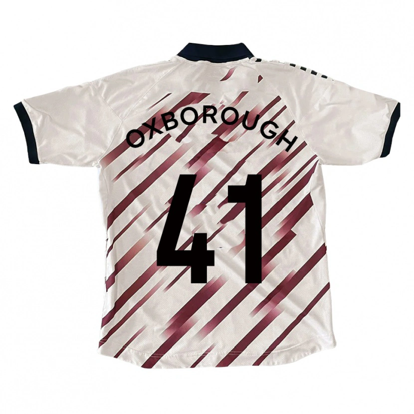 Danxen Men Ewan Oxborough #41 White Red Away Jersey 2025/26 T-Shirt