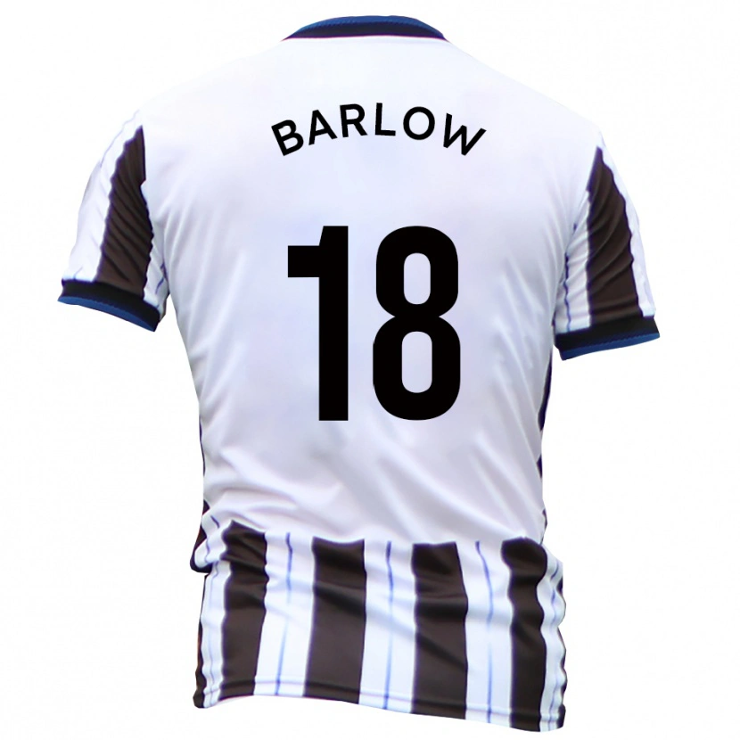 Danxen Men Aidan Barlow #18 White Black Away Jersey 2025/26 T-Shirt