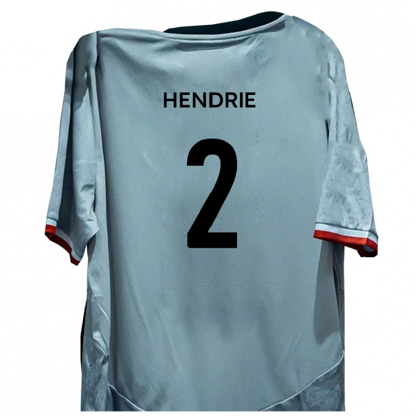 Danxen Men Luke Hendrie #2 White Black Away Jersey 2025/26 T-Shirt