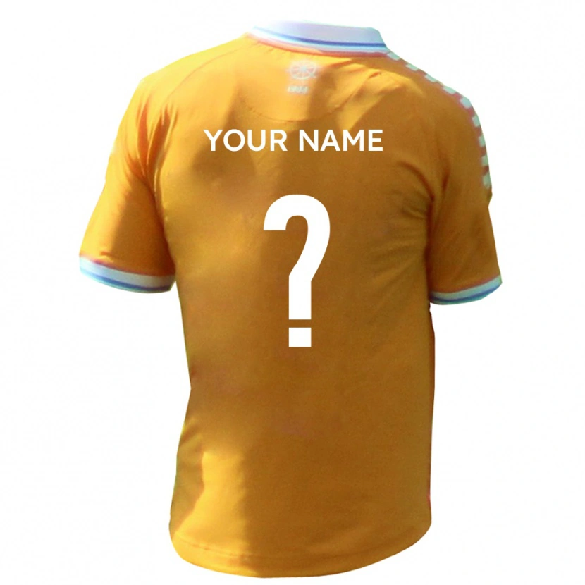 Danxen Men Your Name #0 Yellow Blue Away Jersey 2025/26 T-Shirt