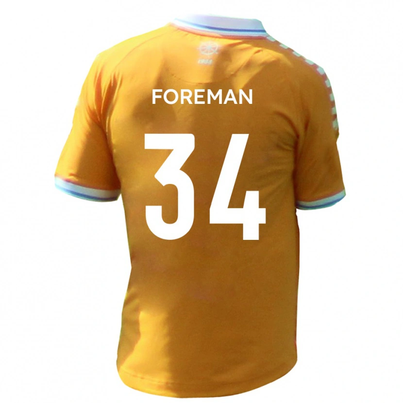 Danxen Men Kian Foreman #34 Yellow Blue Away Jersey 2025/26 T-Shirt