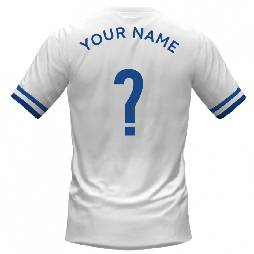 Danxen Men Your Name #0 White Blue Away Jersey 2025/26 T-Shirt