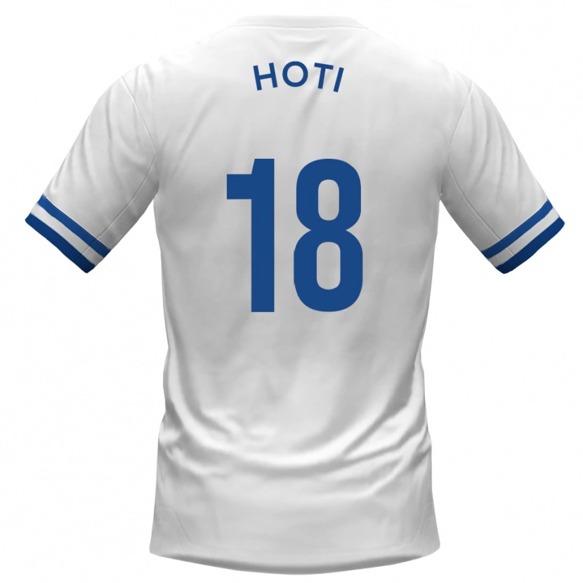 Danxen Men Florent Hoti #18 White Blue Away Jersey 2025/26 T-Shirt