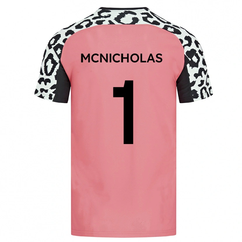 Danxen Men Luke Mcnicholas #1 Pink Black Away Jersey 2025/26 T-Shirt