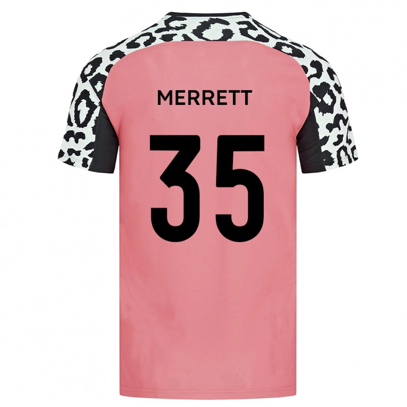 Danxen Men William Merrett #35 Pink Black Away Jersey 2025/26 T-Shirt