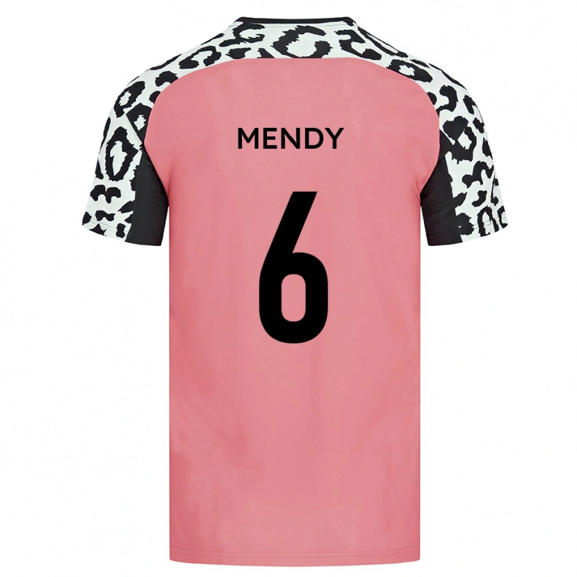Danxen Men Laurent Mendy #6 Pink Black Away Jersey 2025/26 T-Shirt