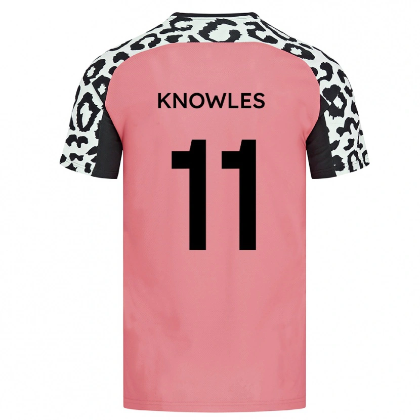 Danxen Men Tom Knowles #11 Pink Black Away Jersey 2025/26 T-Shirt