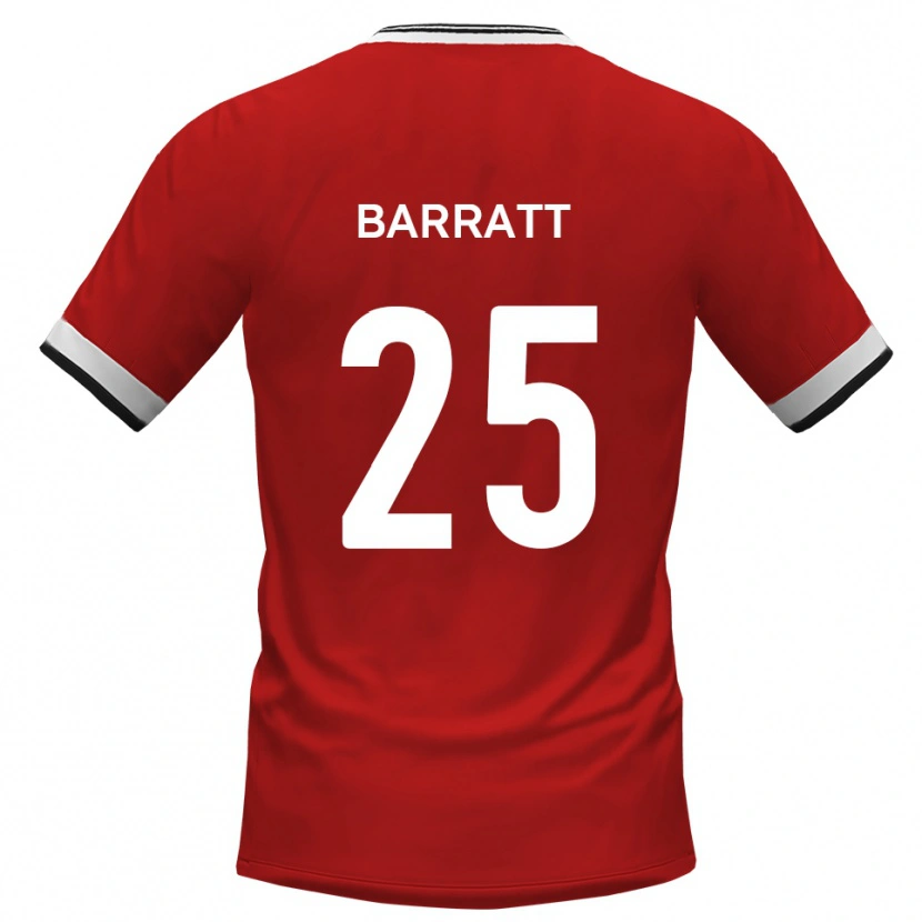 Danxen Men Sam Barratt #25 White Black Away Jersey 2025/26 T-Shirt